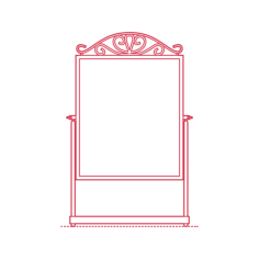 Objects Table Mirrors Ikea Karmsund Table Mirror Outline Icon Svg Set, Free Vectors File